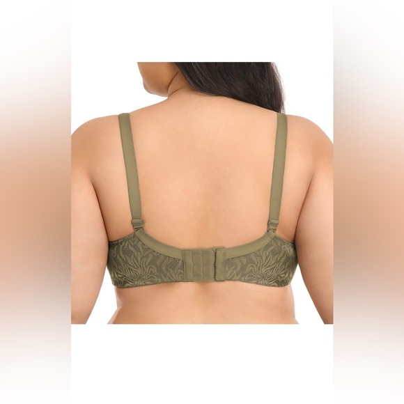 NWT 48DDD Deyllo Women's Minimizer Bra Full Coverage Wirefree Non Padded Olive - Picture 5 of 7
